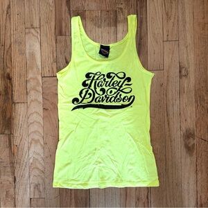 Harley-Davidson Women's Yellow Tank Top size Large